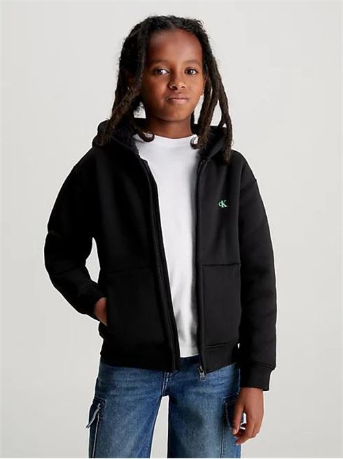 GLOW IN A DARK TEDDY ZIP-THROU CALVIN KLEIN JEANS | IB0IB01990/BEH